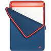 Rivacase Custodia Antishock per Laptop 13,3''-14'' Zip Verticale blu scuro