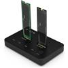 Techly Docking Station Dual-Bay SSD M.2 NVME PCIe SATA 10 Gbps Duplicatori Clone Offline