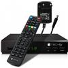Techly Decoder Ricevitore Digitale Terrestre DVB-T/T2 H.265 HEVC 10bit Metallo con Telecomando Universale 2 in 1 con Alimentatore 12V