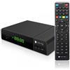 Techly Decoder Ricevitore Digitale Terrestre DVB-T/T2 H.265 HEVC 10bit con Display e Telecomando Universale 2 in 1