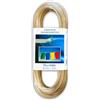 IPEA Cavo Stendibiancheria da Esterno in Acciaio - 20 METRI - Made in Italy - Filo Stendi Biancheria Plastificato da Esterno per Stendere il Bucato, Vestiti, Panni - Trasparente - Spessore 4 mm