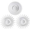 BONNYCO Specchio da Parete 3 Pezzi. Specchio Rotondo da Parete per Decorazioni Casa, Camera Letto e Soggiorno. Specchiera Bianco Decorativo Appendere, Idee Regalo Originali Donna, Mamma Compleanno