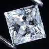 Diamante bianco certificato naturale 4,00 mm Princess DEF Color VVS1 taglio e...