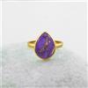 Viola Rame Turchese Gemma 925 Argento Sterling Fatto a Mano Anello Tutti Numero