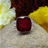 Ringraziamento Granato Gemma 925 Argento Sterling Artigianale Anello Tutti Size