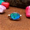 Australiano Tripletta Opale Gemma 925 Argento Sterling Mano Anello Tutti Formato
