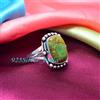 Valentine's Giorno Rame Gemma Pietra Turchese 925 Anello Argento Sterling Tutti