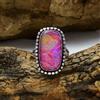 Sottile Australiano Tripletta Opale Gemma 925 Argento Sterling Handmade Ring All