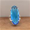 Grazioso London Topazio Blu Gemma 925 Argento Sterling Mano Anello Tutti Misura