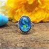 Handmade Meravigliosi Svizzero Blu Topazio Gemma 925 Argento Handmade Anello Tutti Misure