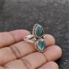 Belli Pietra Labradorite 925 Argento Sterling Mano Anello Tutti Misura K-19