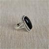 Anello In Argento Sterling 925 Fatto A Mano In Onice Nero Tutte Le Taglie