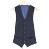 Suitsupply Ferrara Gilet Da Uomo UK30R A Un Petto Classico Blu Navy In Lana