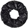 Blausky 2 pezzi di scrunchies con paillettes per donne, accessori per capelli con glitter, morbidi lustrini, elastici per coda di cavallo, fasce spesse per capelli, gioielli per capelli per donne per