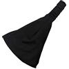 Anawakia Fascia per capelli da donna, fascia per capelli, per yoga, sport, bandana, bandana, fascia elastica larga per capelli (1 pezzo, nero)
