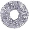 Blausky 2 pezzi di scrunchies con paillettes per donne, accessori per capelli luccicanti con swarovski, morbidi lustrini, elastici per coda di cavallo, fasce spesse per capelli, gioielli per capelli