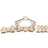 CandleSweetCandle Presepe stilizzato in legno da montare e colorare, gioco creativo per bambini