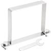 QUARKZMAN Morsetto A U Per Tubo Quadrato 100x100mm Staffa A U In Acciaio Inox 304 Fascetta Quadrata Con Piastra Bulloni Dadi E Chiave Per Tubi Sbarre Porte Cancelli Ringhiere