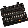 diceevil Set di 33 chiavi dinamometriche da 1/4, chiavi dinamometriche da 2 a 24 Nm con cricchetto a 72 denti, asta di prolunga, bussole, punte per moto, riparazione mountain bike