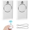XINZHIZHU 2 Pezzi 4 Canali Telecomando Cancello 868MHz Trasmettitore Garage Bip Universale Telecomando Porta Compatibile con XT2 868 SLH LR/XT4 868 SLH LR/XT4 868 SLH/XT2 868 SLH(Bianco)