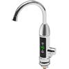 AHSSBSA Rubinetto elettrico 230 V, 3000 W, riscaldamento rapido, rubinetto con spirale riscaldante e indicatore della temperatura a LED, 25-60 °C, in acciaio inox, girevole a 360°, un accessorio