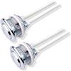 SHUBEIEUMI 2 Pezzi Pulsante di Scarico WC Doppio 38mm Standard Pulsante Scarico WC Serbatoio Acqua Pulsanti Pulsante di Scarico WC, per WC Familiare con Ciacquone