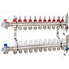 AQUA HEATING Collettore Per Riscaldamento A Pavimento 11 Circuiti Di Riscaldamento Kit Collettore Riscaldamente 10 Bar Valvola Ad Angolo