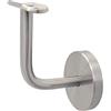 FORNITURE ZAMBON SOSTEGNO CORRIMANO INOX AISI 304 SATINATO, CON PIASTRA A TRE FORI E ROSETTA AD INCASTRO - PER TUBO Ø33,7 MM