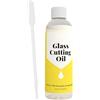 Generico Olio per tagliavetro - 120 ml | Utensili da taglio per specchi per tagliavetro, fornitura professionale multifunzionale di precisione | Modellazione di progetti di artigianato per finestre di lavoro p