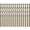 QUARKZMAN Set 15pz Punte Elicoidali Cobalto M35 da 4,3mm Acciaio Alta Velocità per Trapano Metrico Lunghezza Totale 80mm per Foratura e Taglio Metalli Duri Acciaio Inossidabile