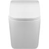 Aqua Uno WC da parete senza bordo AquaUno LUSSO White, 52 x 34 x 37,5 cm, sedile con chiusura ammortizzata