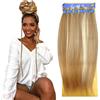 Ser Mulher Capelli SUPER JUMBO PREMIUM Braid per Treccine Africane PESO: 522g, LUNGHE: 65cm Pre-Stretched - Hair Braiding Extension, Anellini per Styling COMPRESI, (Honey Platinum Blonde Meches, 65 cm)