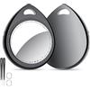 QCOQ® Locator Tags 2 Pezzi, Smart Tracker Bluetooth Compatibile con Apple Dov'è App (solo iOS), Localizzatore Chiavi fino a 100dB con Batteria Sostituibile per Chiavi/Bagagli/Valigie/Portafogli
