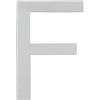 ARREGUI SEC11-T3 Numeri e lettere di 20 cm di altezza | Numero civico e lettere esterno | Acciaio inossidabile | Numeri di porta moderni Segnaletica Targa Indirizzo di casa | 20 cm | Lettera F