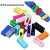 DAHASE 2PCS Colorato cinturino per orologio in silicone loop 12 14 16 18 19 20 21 22 24 26mm cinturino in gomma anello passanti accessori chiusura supporto