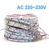dengsum AC220V 230V 5M 600 Striscia LED 2835 120LED/m Striscia lampada domestica Rosso Ghiaccio Blu Verde Giallo Rosa Barra lampada morbida flessibile e tagliabile