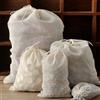 NONE Set di 5 Sacchetti in Cotone 100% per Spezie, Filtro a Rete, Sacco per Erbe, Utensili da Cucina, Scolapasta