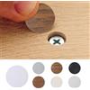 NONE 54 pezzi/foglio Viti nere Viti bianche Copertura in plastica per armadio grigio per adesivi per copertura viti per armadio adesivo