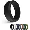 NONE 1 pz 8mm nuovi anelli sportivi ipoallergenici uomo matrimonio anello di barretta in silicone regalo per gli uomini 7-14 dimensioni gioielli da corsa all'aperto