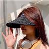 NONE Nuova estate donna protezione UV cappello da sole ragazze viaggio pieghevole tesa larga vuoto cofano superiore sport all'aria aperta visiera protezione solare casual