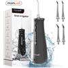 Mornwell F32 Filo interdentale Sbiancamento dei denti orali Elettrodomestico Sonic Water Flosser Serbatoio da 260ML Detergente per denti Getto d'acqua orale