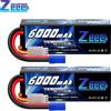 ZEEE 1/2pcs Zeee 3S Lipo Batteria 11.1V 80C 6000mAh Custodia rigida con spina EC5 per auto RC Hobby RC Buggy Camion Barche per droni FPV