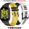 NEY Cinturino per orologio da 22mm per Redmi Watch 5 active/5 Lite Correa cinturino sportivo in silicone Xiaomi Watch S4 accessori per cinturino da 20mm