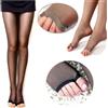 KODKIEDN Leggings Trasparenti a Punta Aperta per Donna, Collant Sexy e Traspiranti, Ultra-Sottili, Lucidi e Resistenti ai Raggi UV