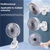 Ventola di raffreddamento circolatore con clip a mano per ventilatore elettrico wireless portatile a 3 marce per ufficio desktop da campeggio con base staccabile