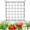 Rete a traliccio elastica per tenda da coltivazione - Rete di supporto per piante espandibile da 60×60 cm con 4 ganci antiruggine per verdure e fiori