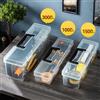 NONE Cassetta degli attrezzi portatile trasparente Scatola portaoggetti per attrezzi hardware in plastica addensata portatile di grande capacità con scatola portaoggetti per attrezzi con manico