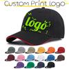 Berretto da baseball in cotone poliestere con logo stampato personalizzato Cappello di protezione solare Casual e versatile Adatto per uomini e donne