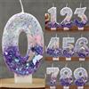 NONE Candele con numeri di farfalla rosa 0-9 - Topper creativo per torta di compleanno con decorazioni a farfalla per forniture per feste