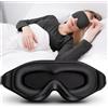 NONE Maschera per dormire 3D Coppa sagomata Benda per occhi da notte modellata concava che blocca la luce con donne e uomini